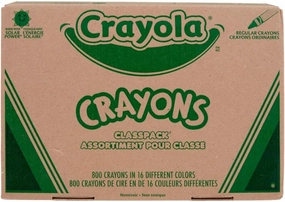 Crayola Bulk Crayon Classpack - 800ct (16 Colors), Back to School Supplies, Kids Crayons, Teacher Classroom Must Haves, 3 