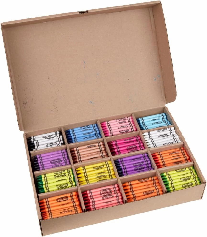 Crayola Bulk Crayon Classpack - 800ct (16 Colors), Back to School Supplies, Kids Crayons, Teacher Classroom Must Haves, 3 