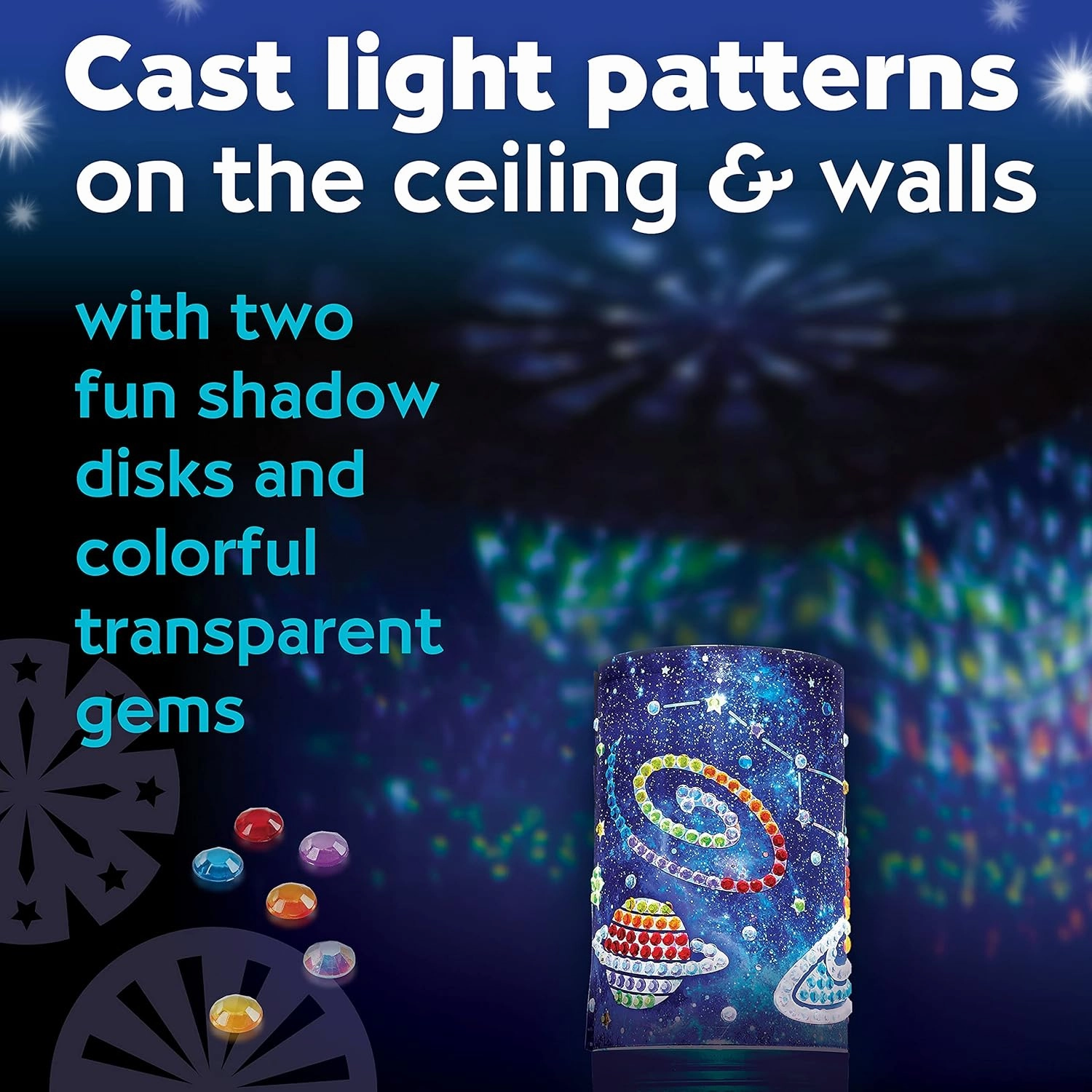 Creativity for Kids Big Gem Diamond Painting Light - Create Your Own DIY Night Light, Diamond Arts and Crafts Kit for Kids Ages 6-8 