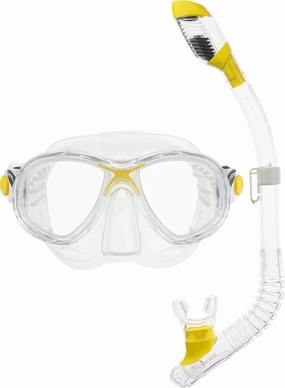 Cressi Youth Kids Snorkeling Mask and Dry Snorkel Kit - Marea Jr & Mini Dry: Designed in Italy