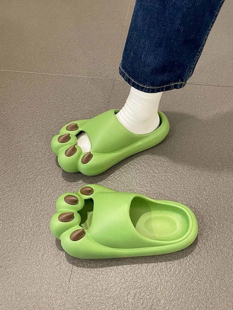 Cute Novelty Bear Claw Pillow Slipper Cloud Slides Non-Slip Summer Slipper