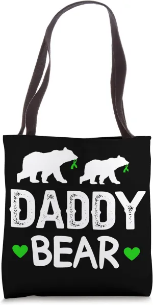 Daddy Bear Cerebral Palsy Dad Of A Cerebral Palsy Warrior Tote Bag