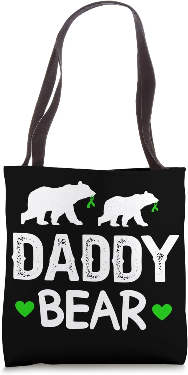 Daddy Bear Cerebral Palsy Dad Of A Cerebral Palsy Warrior Tote Bag