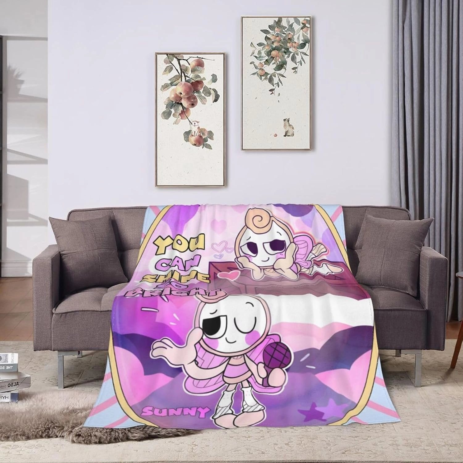 Dandy'S World Soft Flannel Bedroom Living Room Sofa Blanket