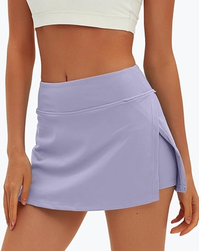Darong Womens Tennis Skirt with Pockets Shorts High Waisted Side Slit Skort Workout Golf Skirt Athletic Skorts