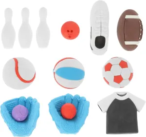 DECHOUS 50pcs Eraser Basketball Hoop Pull Apart Creative Boys and Girls Stationery Tool