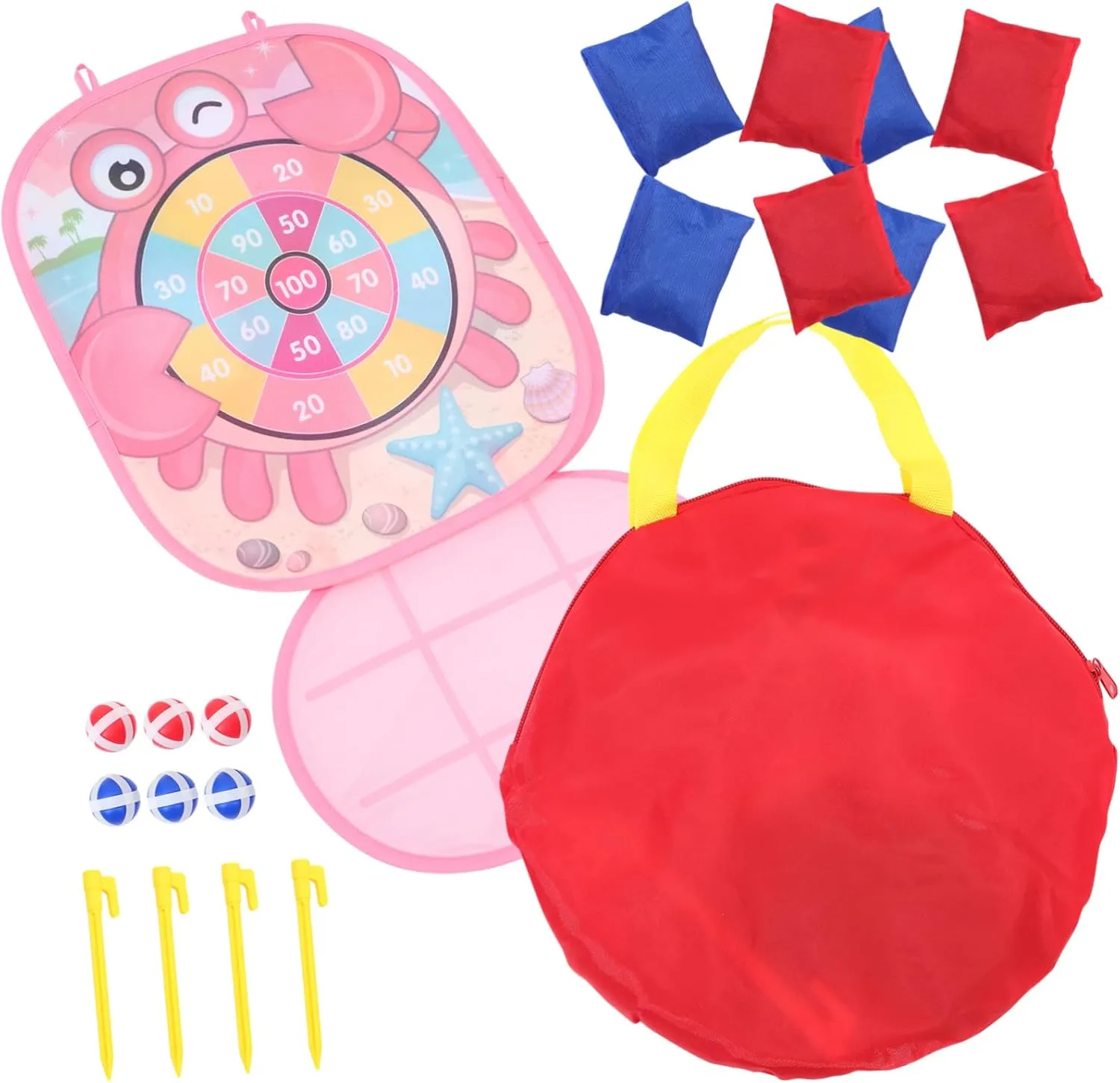 DECHOUS Interactive Bean Bag Toss Game 1 Set Bean Bag Throwing Toy Boys and Girls Boys and Girls Boost Coordination Fitness