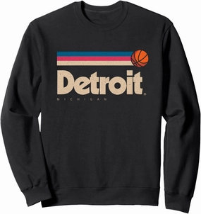 Detroit Basketball B-Ball City Michigan Retro Detroit Sweatshirt