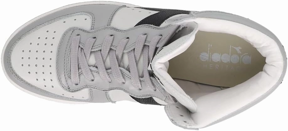 Diadora Mens Mi Basket Used High Sneakers Shoes Casual - Grey