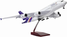 Diecast Plane Model 1：160 Scale for A380 Resin Die-Casting Airplane Model with Light Collection Display (with Light)