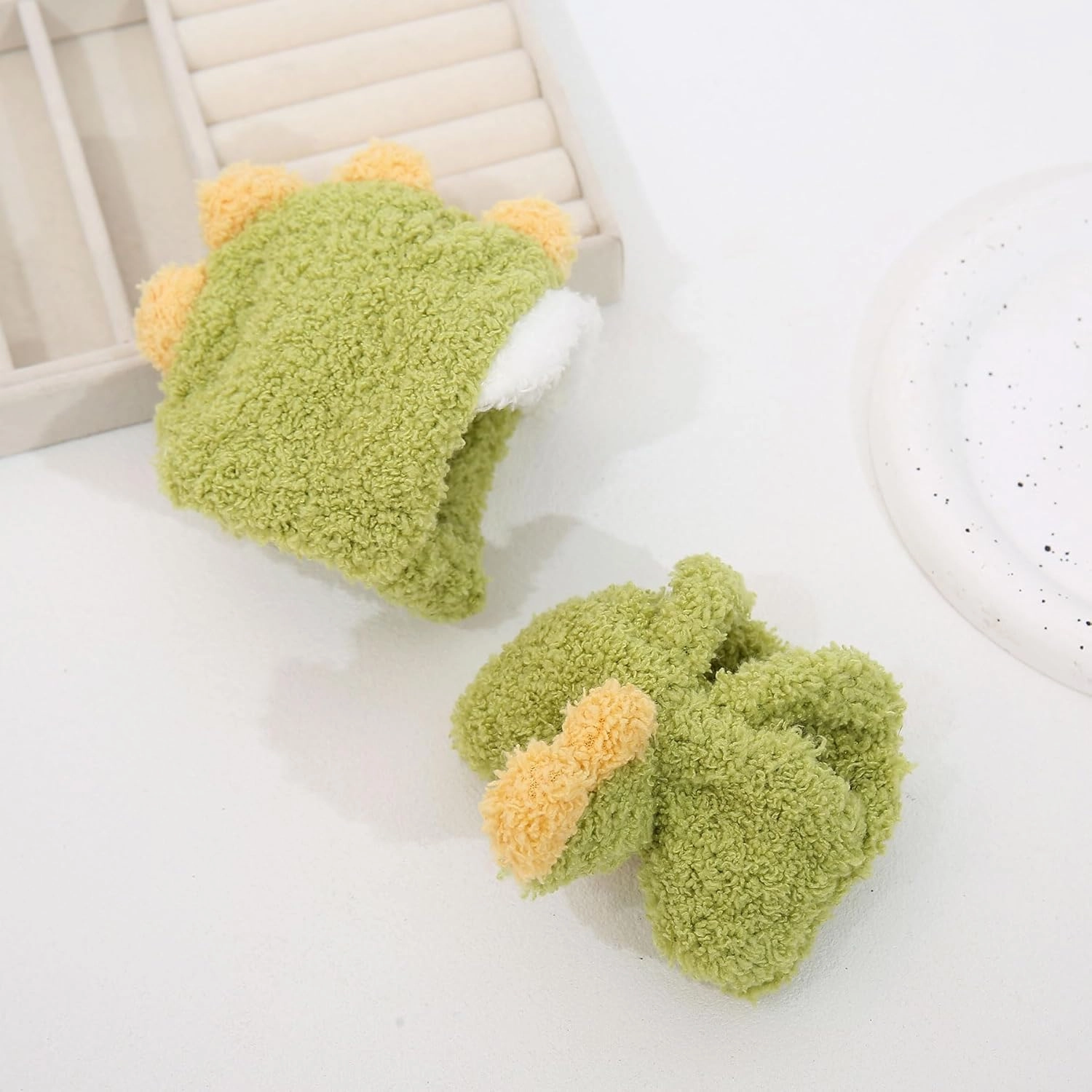 Dinosaur Clothes for Doll, Soft Fleece Doll Outfit, Cute Doll Clothing Accessories for 6.69Inch Dolls