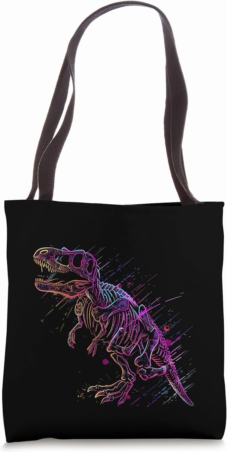 Dinosaur Fossil Paleontology Bones Skeleton Prehistoric Dino Tote Bag