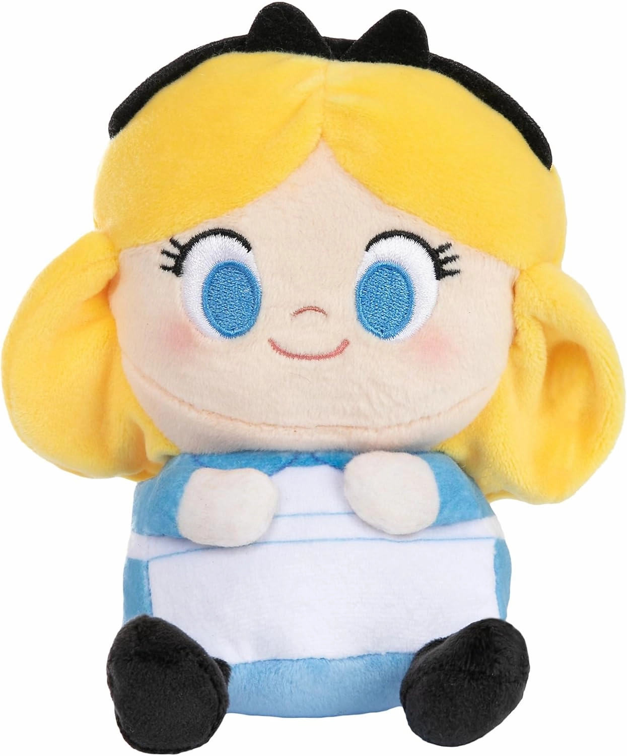 DISNEY STORE Official Mini Mix-Its Plushies – Alice - Cute Stuffed Animals - Mix & Match Detachable Hats - Hook and Loop Strap - Plush Toys for Kids and Collectors, 7 Inch