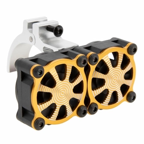 DKKY RC Motor Cooling Fan Heatsink 18000RPM 36mm for ARRMA Axial Traxxas 1/6 1/8 1/10 RC Models with 3650 Motor (Yellow)