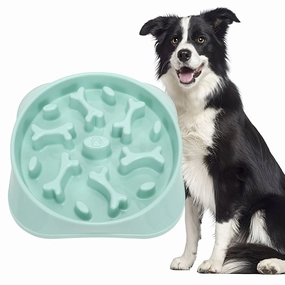 Dog Feeder Slow Eating Bowl for Raised Pet Feeders JASGOOD Maze Food Water