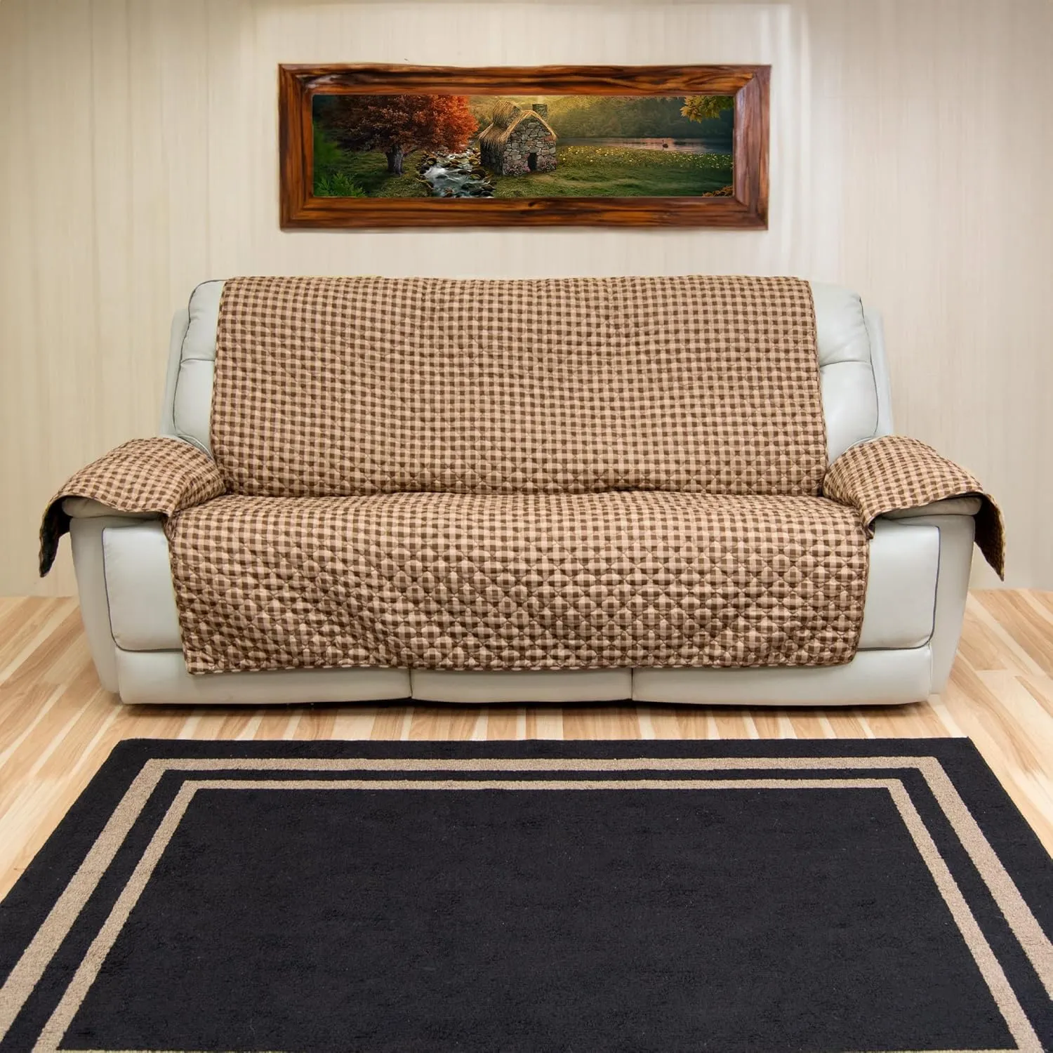 Donna Sharp Brown Bear Cabin Oversize Sofa Cover