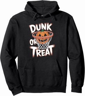 Dunk or Treat Halloween Basketball T Shirt Spooky Basketball Pullover Hoodie