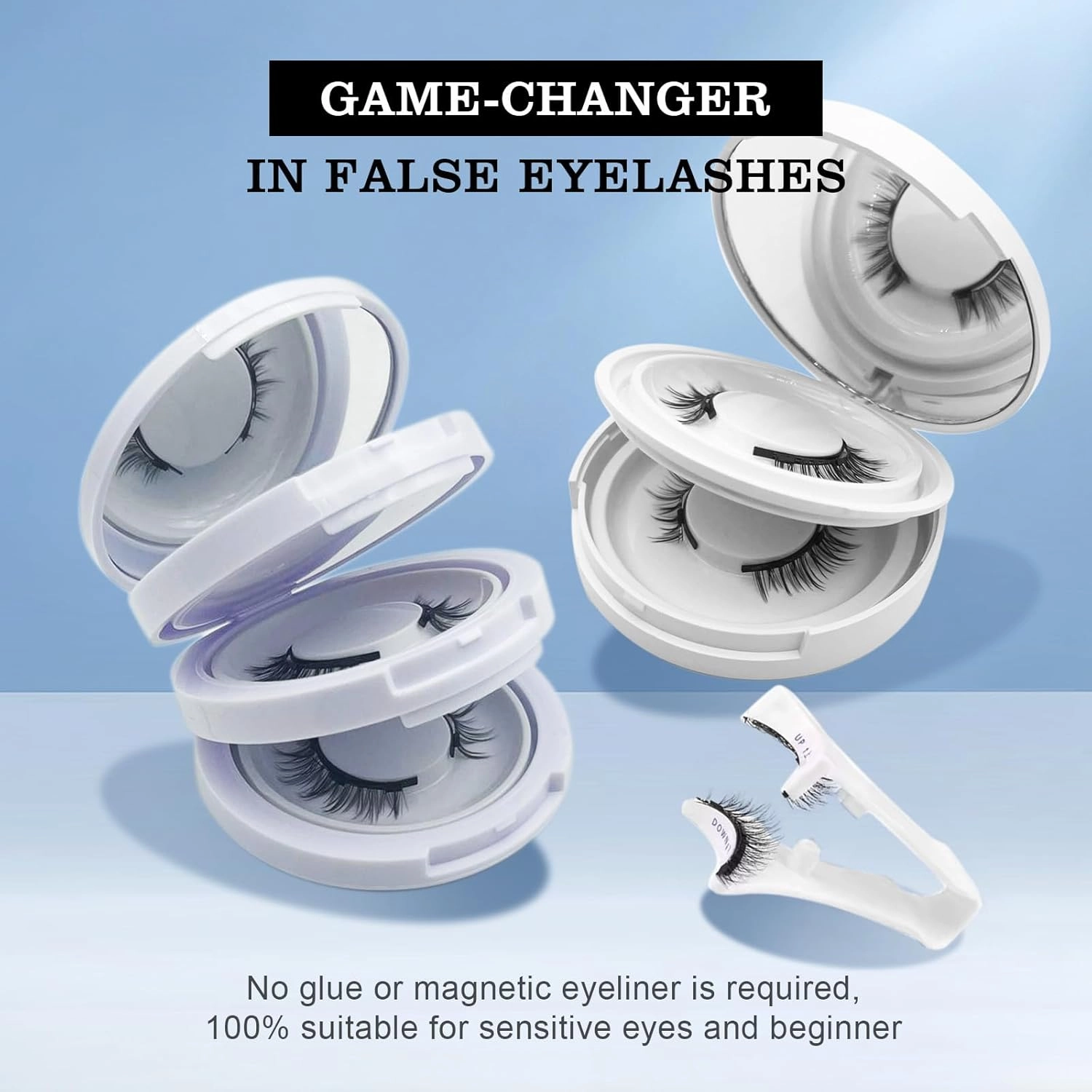 Elara Craft Magnetic Eyelashes,Magnetic Eyelashes with Applicator,2025 Upgraded Magnet Lashes Natural Look,Reusable Soft Lashes Kit No Glue Needed(02 03 06)