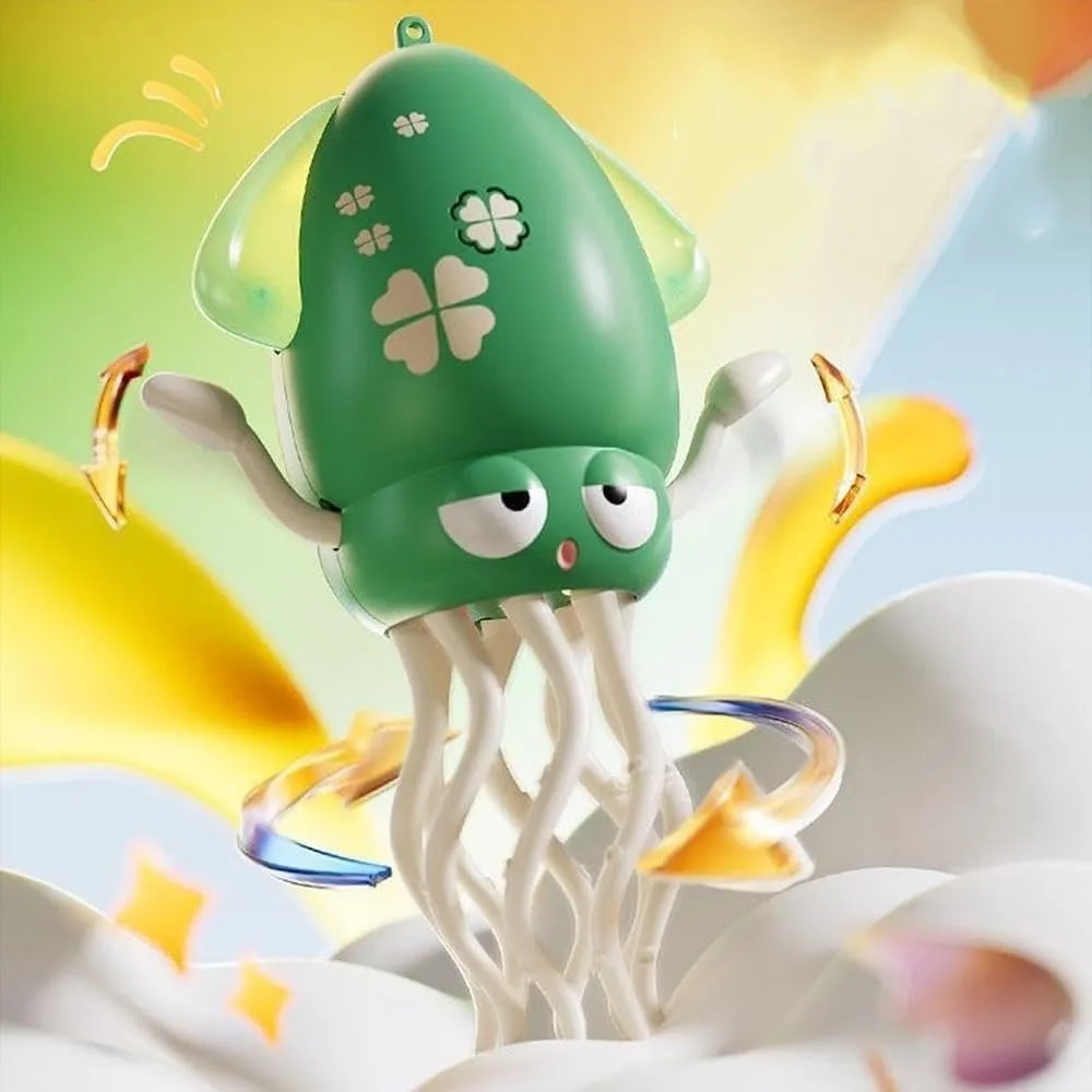Electric Crawling Dancing Octopus Toy, Magical Wiggly Wonder Octopus Toy with Led Music, Smart Interactive Auto-Wiggling and Auto-Avoid Robotics for Indoor Play & Sensory Development(2pcsb)