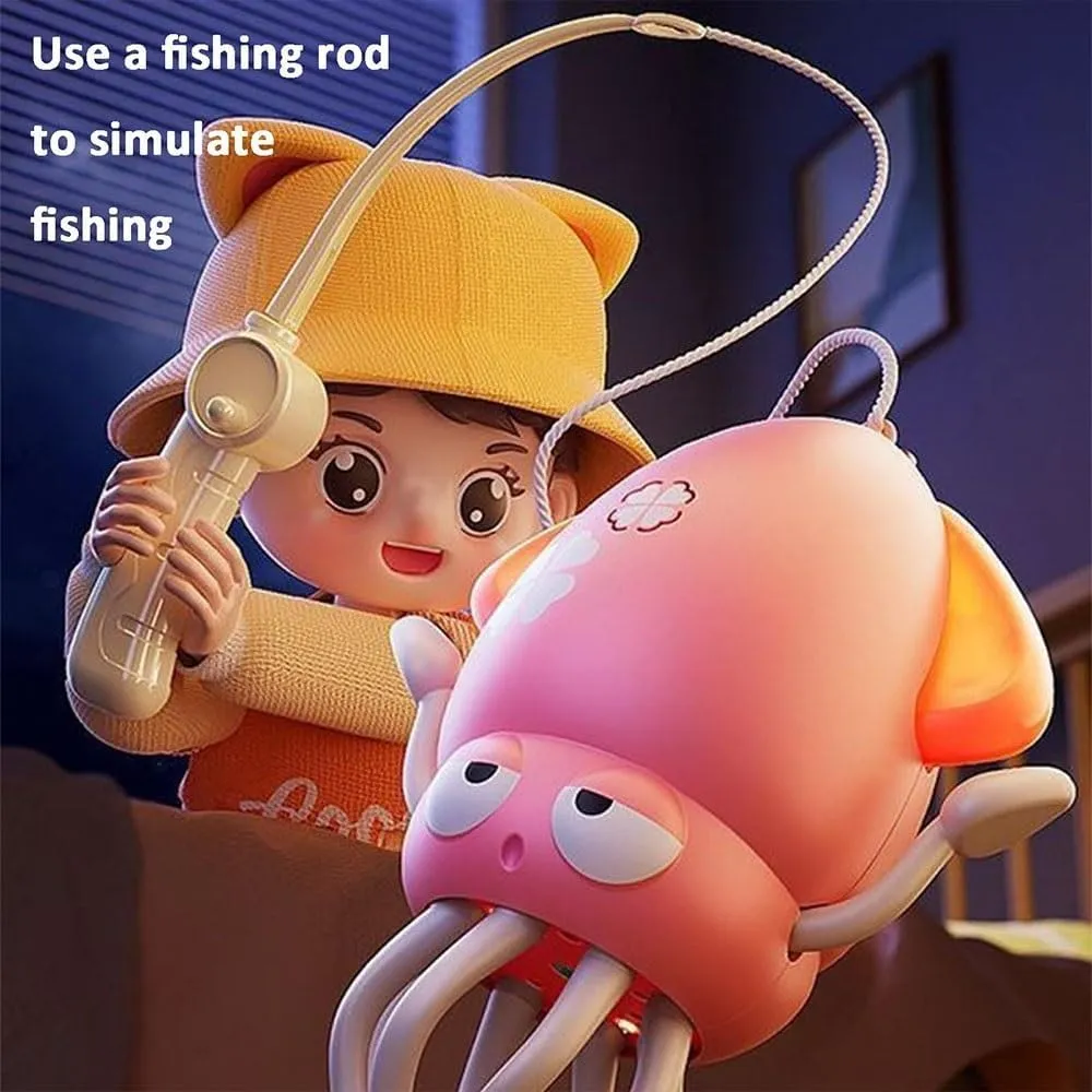 Electric Crawling Dancing Octopus Toy, Magical Wiggly Wonder Octopus Toy with Led Music, Smart Interactive Auto-Wiggling and Auto-Avoid Robotics for Indoor Play & Sensory Development(2pcsb)