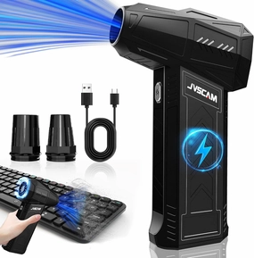Electric Air Duster - 130,000 RPM, Brushless Motor, 3-Gear Adjustable - for Keyboard, PC, Car, Air Bed & Home Cleaning