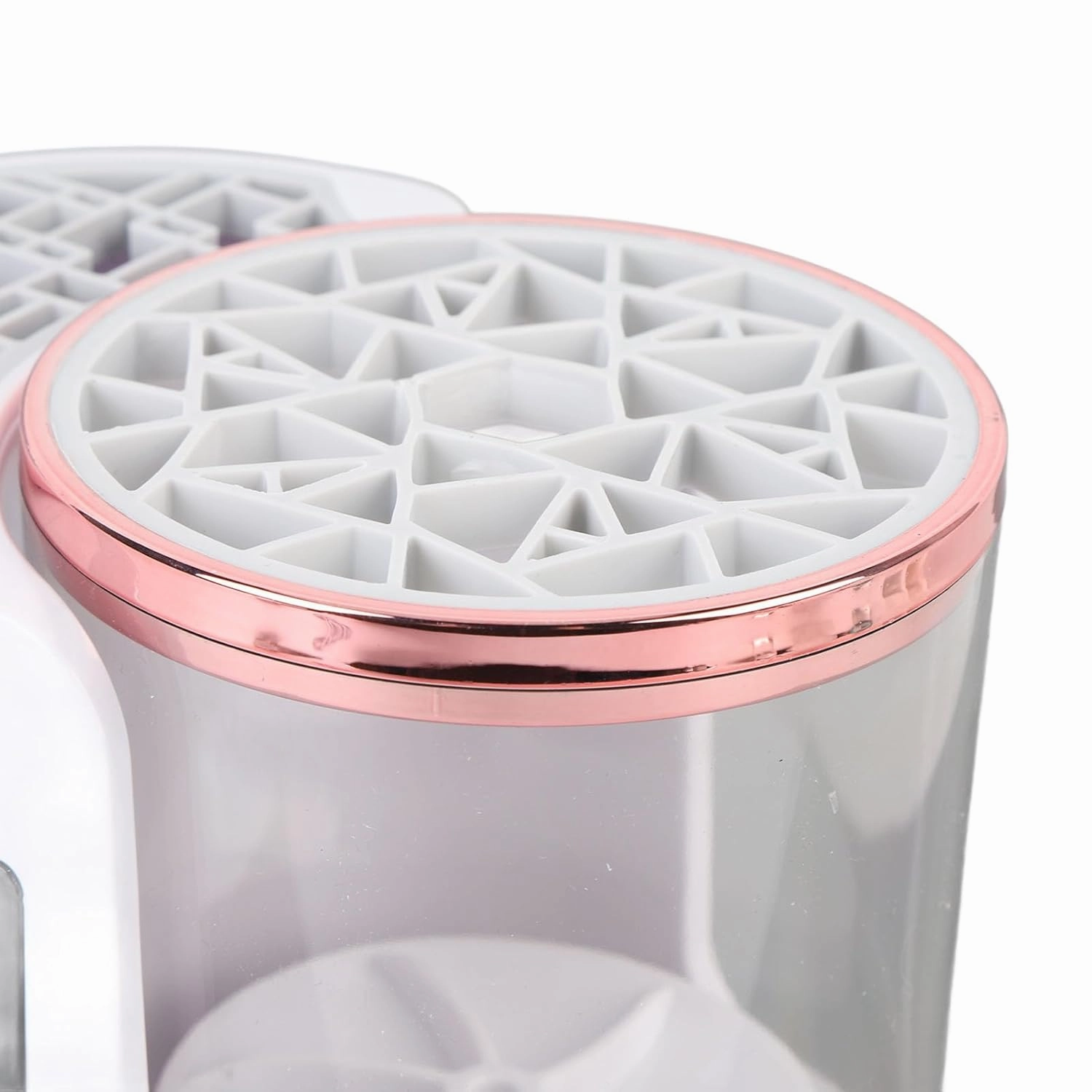 Electric Makeup Brush Cleaner Dryer Portable Automatic USB Cosmetic Brushes Cleaner Makeup Brush Machine for Home Travel ABS 17x17cm (US Plug)