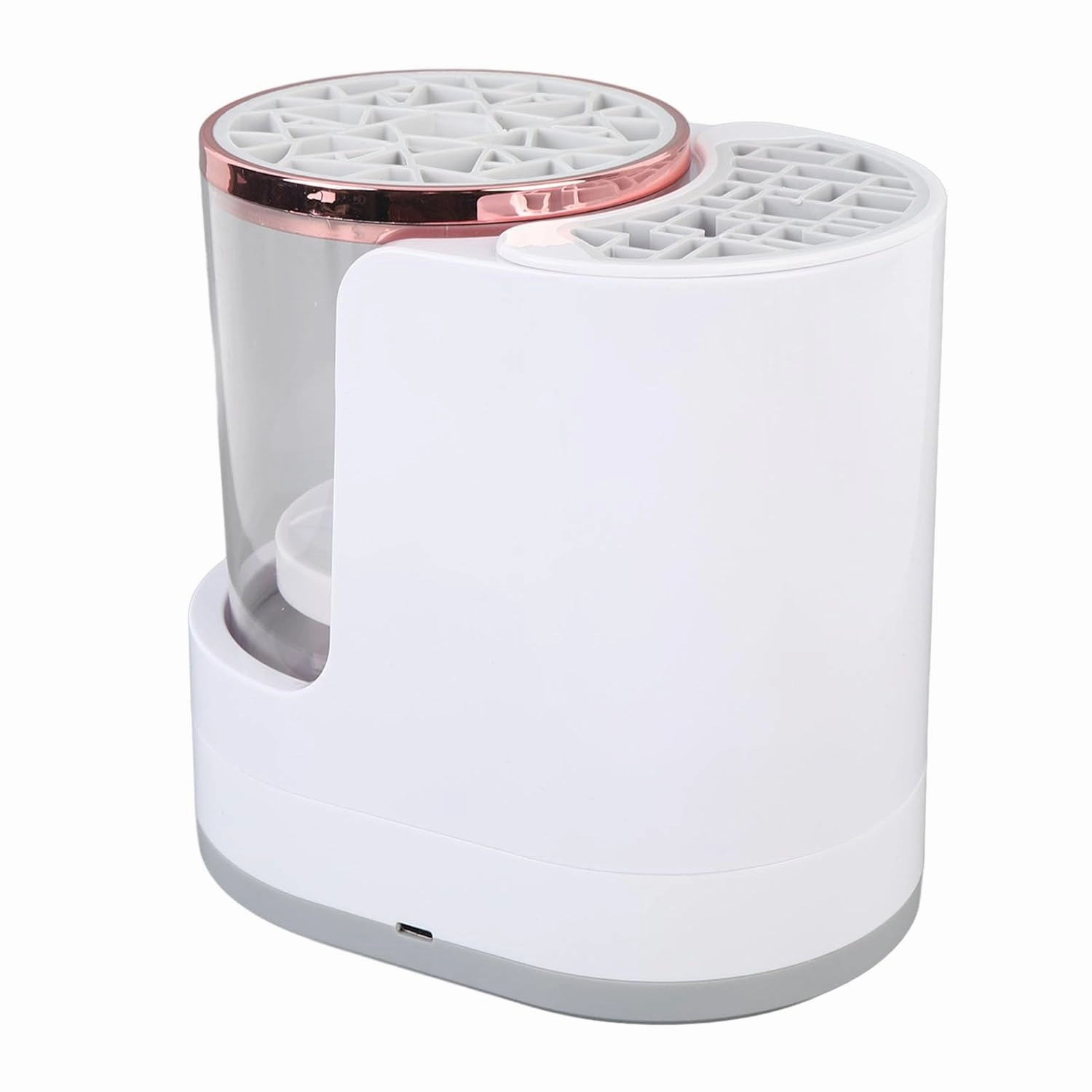 Electric Makeup Brush Cleaner Dryer Portable Automatic USB Cosmetic Brushes Cleaner Makeup Brush Machine for Home Travel ABS 17x17cm (US Plug)