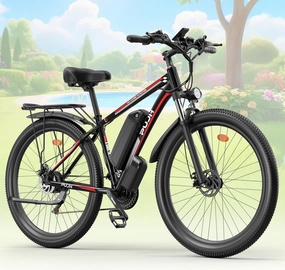Electric Mountain Bike Class 3, 48V 17.5Ah (840Wh) with Peak 1500W Motor 29'' Wheels for Adults Max 28-32 mph, 30-80 Miles with Disc Brakes, 21-Speed, Front Suspension for Off-Road Riding