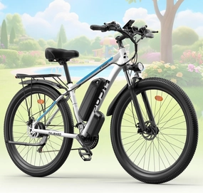Electric Mountain Bike Class 3, 48V 17.5Ah (840Wh) with Peak 1500W Motor 29'' Wheels for Adults Max 28-32 mph, 30-80 Miles with Disc Brakes, 21-Speed, Front Suspension for Off-Road Riding