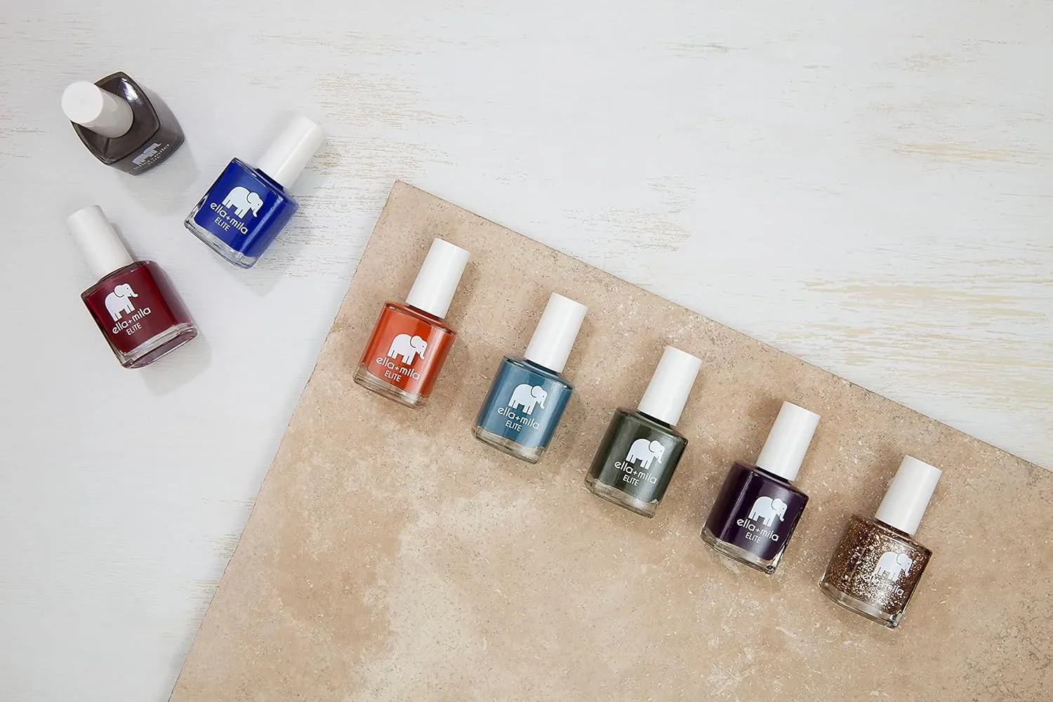 ella mila Professional Nail Polish Set - Quick Dry Nail Polish - Long-Lasting & Chip Resistant Nail Polish Kit (Elite Collection A 10 Pack - 0.45 fl oz each)