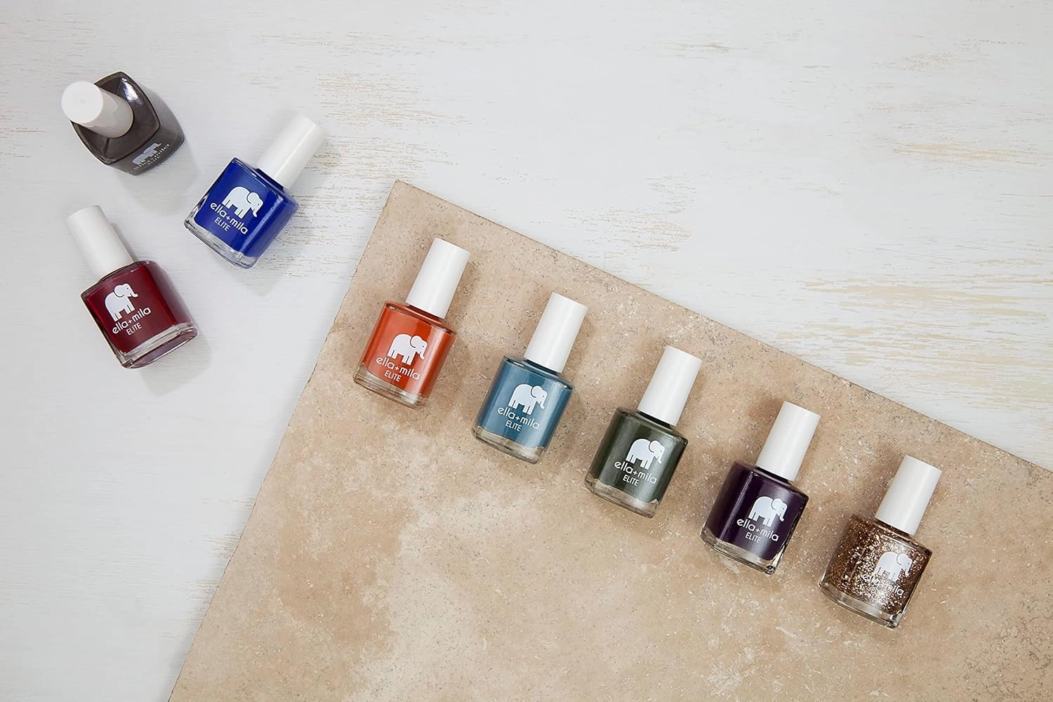 ella mila Professional Nail Polish Set - Quick Dry Nail Polish - Long-Lasting & Chip Resistant Nail Polish Kit (Elite Collection A 10 Pack - 0.45 fl oz each)
