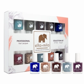 ella mila Professional Nail Polish Set - Quick Dry Nail Polish - Long-Lasting & Chip Resistant Nail Polish Kit (Elite Collection A 10 Pack - 0.45 fl oz each)