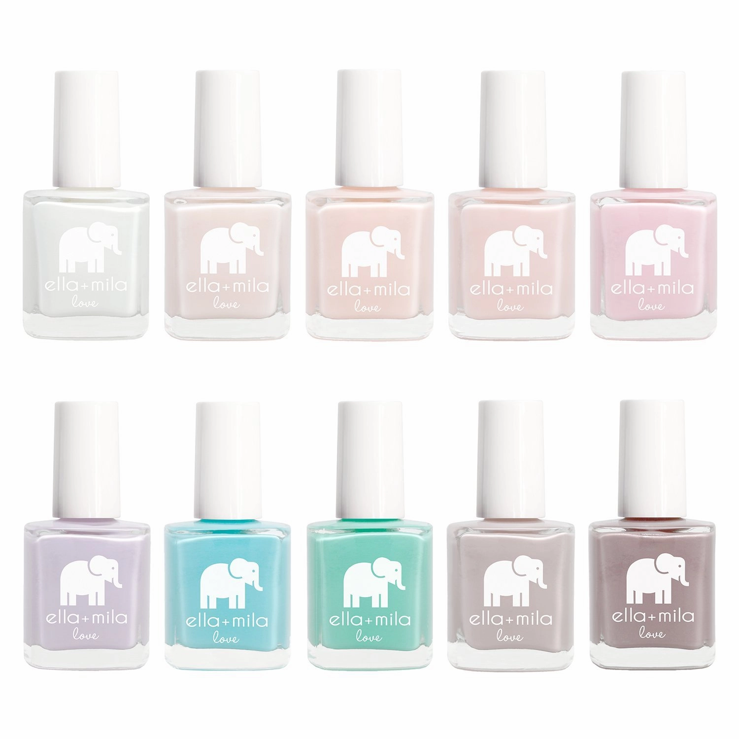 ella mila Professional Nail Polish Set - Quick Dry Nail Polish - Long-Lasting & Chip Resistant Nail Polish Kit (Love Collection - 10 Pack - 0.45 fl oz each)