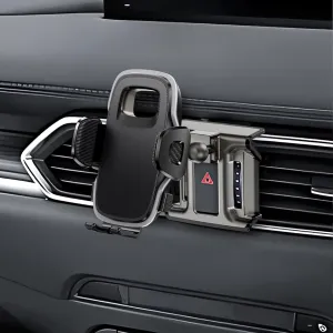 ELOHEI for Mazda CX5 Phone Holder with Custom Base, Car Phone Holder for 2017-2024 Mazda CX5 Accessories, Specifically Design Mazda CX5 Phone Mount for 4.7-7 in Phones