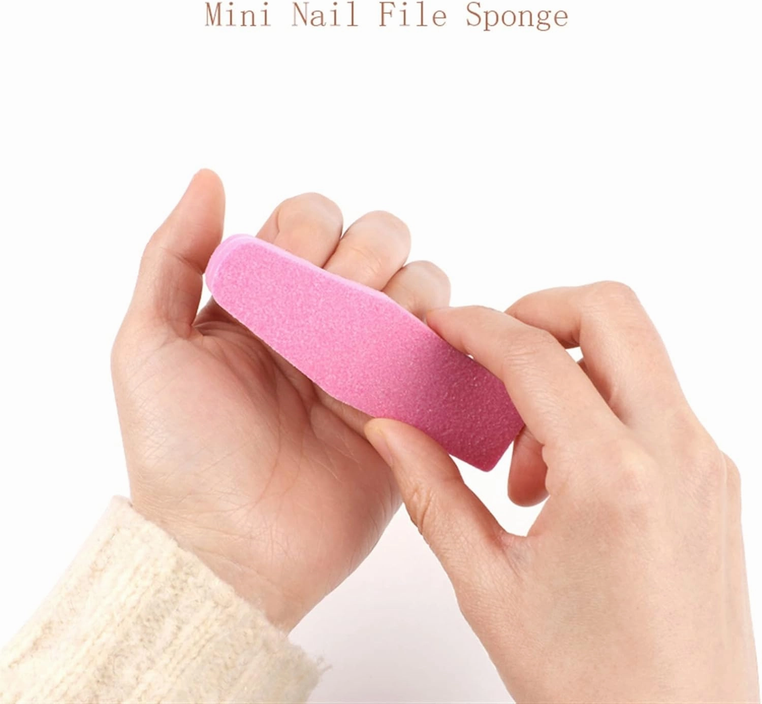 Emery Boards Nail Care kit with Nail File Buffer, 100Pcs Mini Sponge Nail File Colorful Polisher Buffer 100/180(Green)