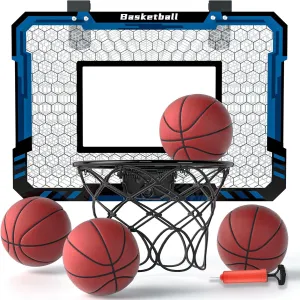 EPPO Basketball Hoop Indoor for Kids,Mini Basketball Hoop with 4 Ball,Basketball Toys for 3-12 Years Old Boys Girls