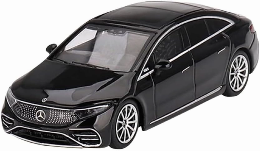 EQS 580 4MATIC Black Limited Edition to 2400 pieces Worldwide 1/64 Diecast Model Car by True Scale Miniatures MGT00694