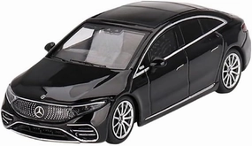EQS 580 4MATIC Black Limited Edition to 2400 pieces Worldwide 1/64 Diecast Model Car by True Scale Miniatures MGT00694
