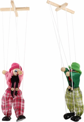 ERINGOGO 2Pcs Interactive Pirate Marionette Puppet String Puppets for Fun Parent Activity Improves Finger Flexibility for School Performances