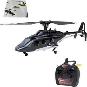 F150BL V3 Air-Wolf RC Helicopter, 2.4G 5CH Remote Control Military Aircraft for Adults, 1 Battery RC Helicopter Model with LED Lights, Gift for Men Husband, RTF