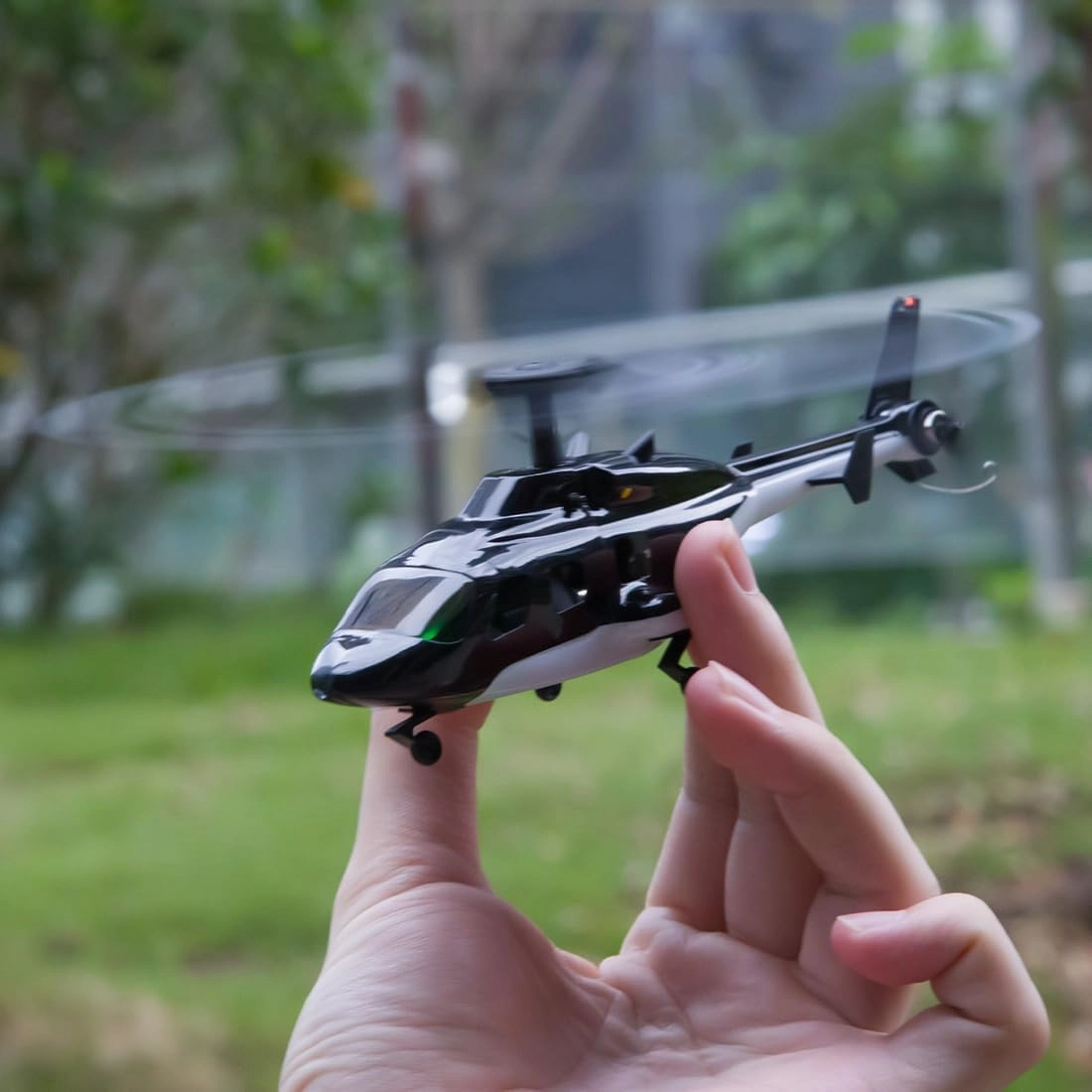 F150BL V3 Air-Wolf RC Helicopter, 2.4G 5CH Remote Control Military Aircraft for Adults, 1 Battery RC Helicopter Model with LED Lights, Gift for Men Husband, RTF