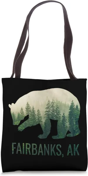 Fairbanks Grizzly Bear Southeast Alaska Forest Wildlife Tote Bag