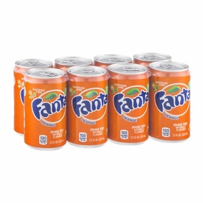 Fanta Soft Drink Mini-Can, Orange, 7.5 oz