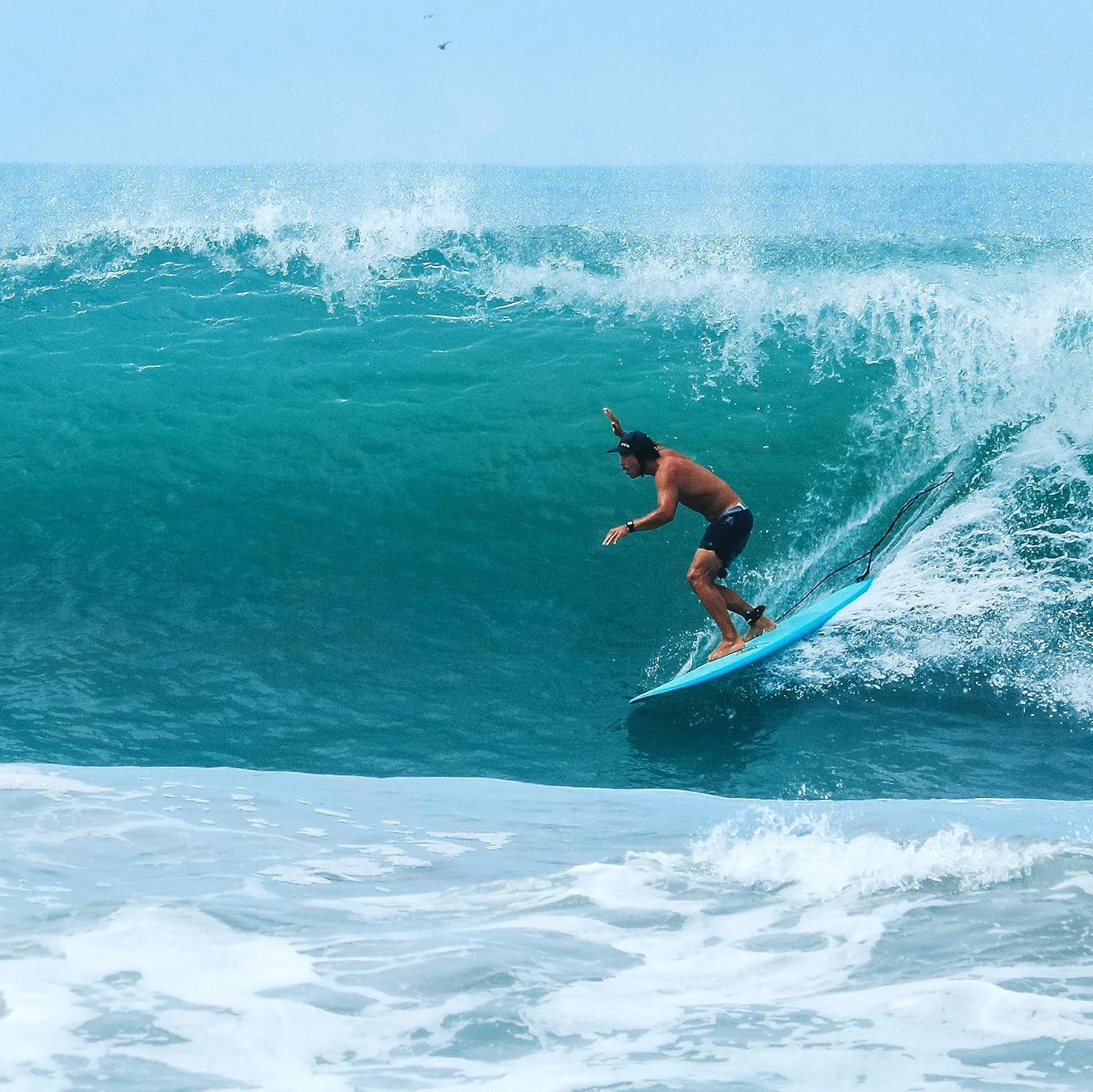 Fiberglass Surfboard | Fun & Easy to Ride Mini Longboard for All Surfing Skill Levels | 7'6 | 7'8