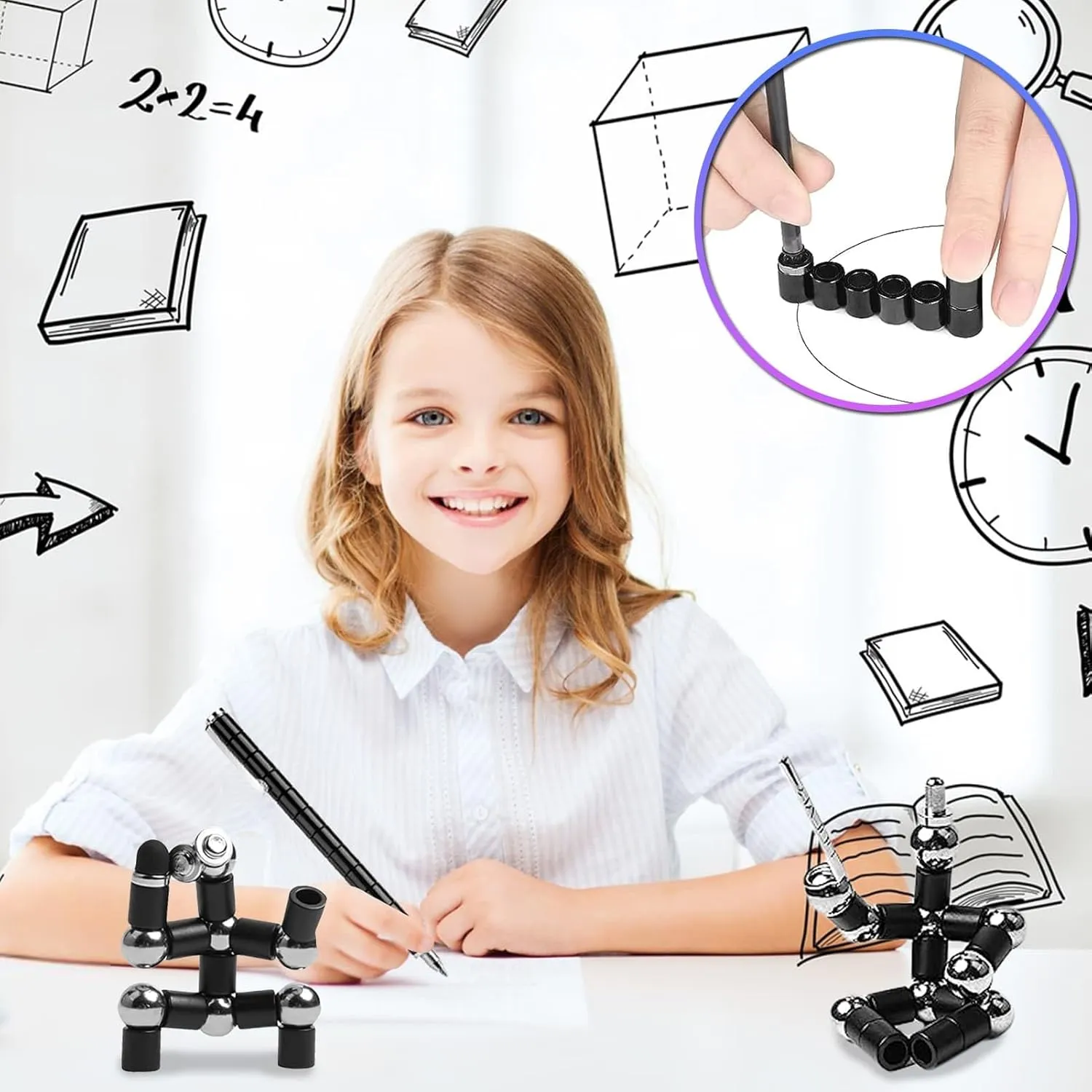 Fidget Pen Gifts For Teenage Girls - Magnetic Pen Cool Gadgets Teen Boys Gift Ideas - Magnet Pen Cool Things For Adults Kids Teens - Best Gift For 10 11 12 13 14 15 Year Old Boy - Novelty Toy For 8-12