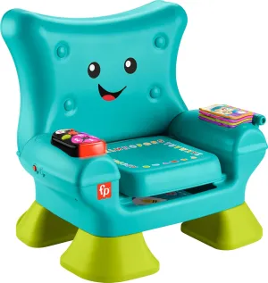 Fisher-Price Laugh & Learn Toddler Learning Toy Smart Stages Chair, Teal, Music Lights & Activities for Ages 1  Years, Multilanguage Version