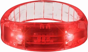 FlashingBlinkyLights Red LED Fashion Light Up Bracelets