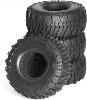 for Axial for Scx10 Pro for Redcat for Capra for Traxxas for Trx4 D90 1/10 RC Crawler Car 4PCS 118mm 1.9" Soft Rubber Tire Wheel Tyre RC Car Repair Kit