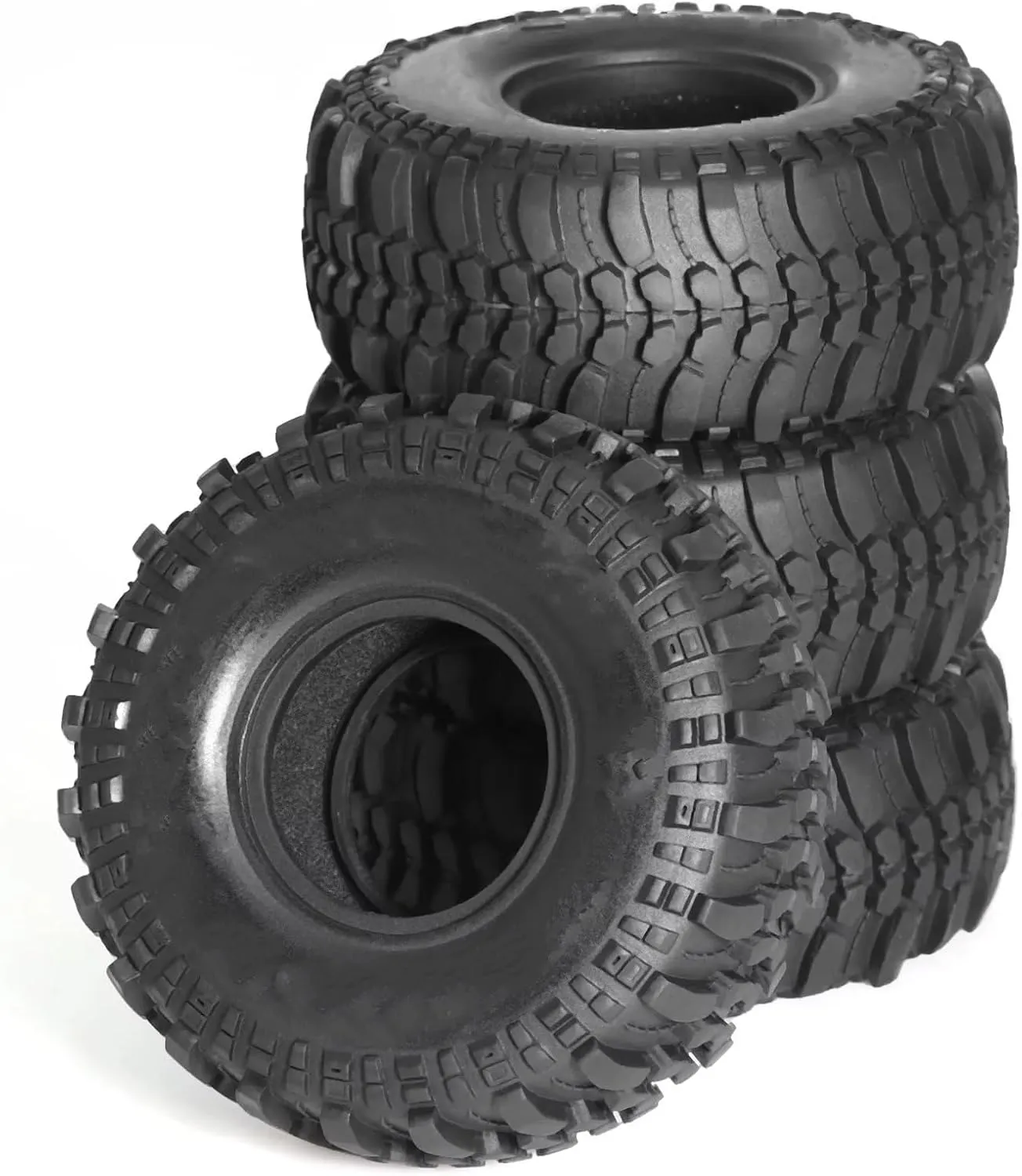 for Axial for Scx10 Pro for Redcat for Capra for Traxxas for Trx4 D90 1/10 RC Crawler Car 4PCS 118mm 1.9" Soft Rubber Tire Wheel Tyre RC Car Repair Kit