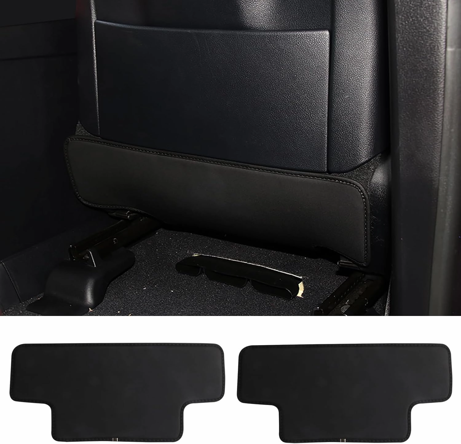 for Lexus RX350 450 500h NX300 ES300 350h Back Seat Child Kick Mats,car seat Back Protector 2005-2023 All Model Car Rear seat Protective pad PU Leather Black 2pcs